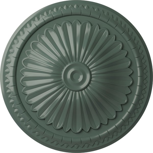 Ekena Millwork Alexa Ceiling Medallion (Fits Canopies up to 3"), Hand-Painted Cloud Burst, 15"OD x 1 3/4"P CM14AXCBF - main